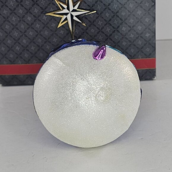 Christopher Radko Mayor Snowfrost Blown Glass Ornament Christmas Snowman - Picture 6 of 9